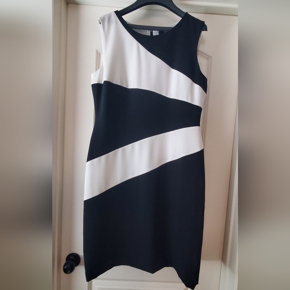 NWOT Black and White Striped Dress
